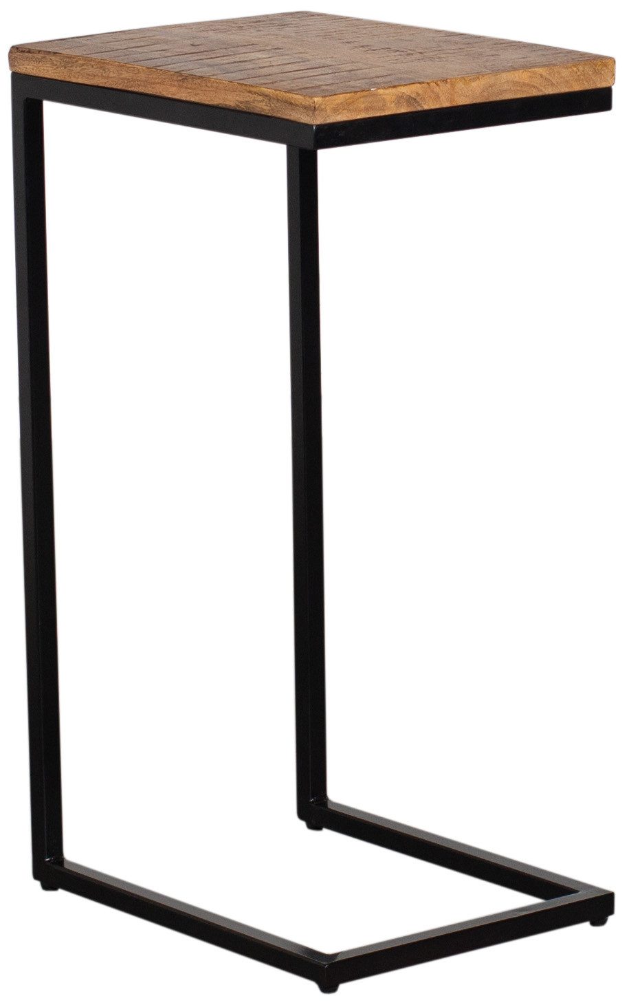 MR.DEKO Beistelltisch Materos 40x30x70 Mango Holz Tisch mit Bohlenoptik (1- günstig online kaufen