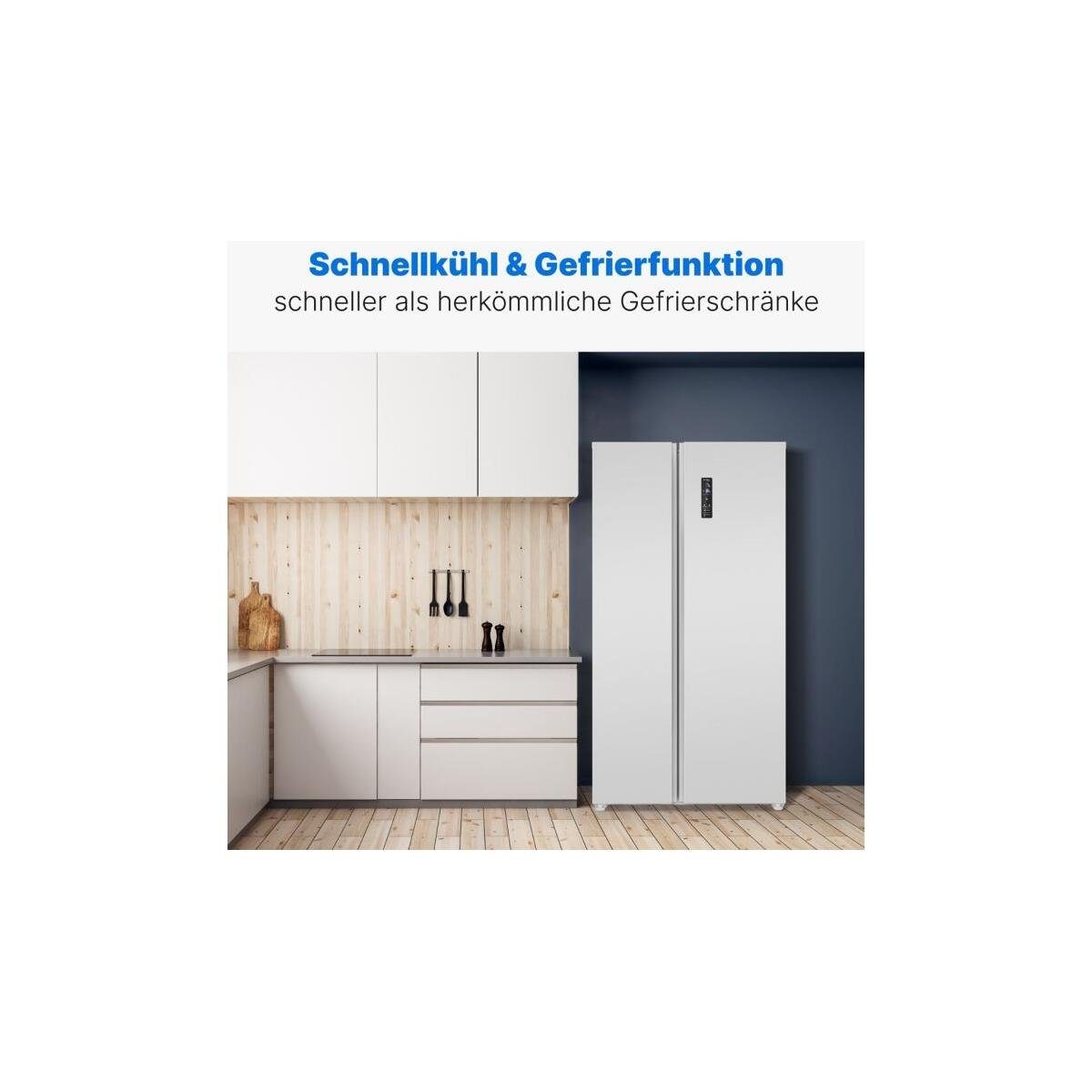 BOMANN Side-by-Side Kühlschrank mit offenen Türen und Lagerflächen