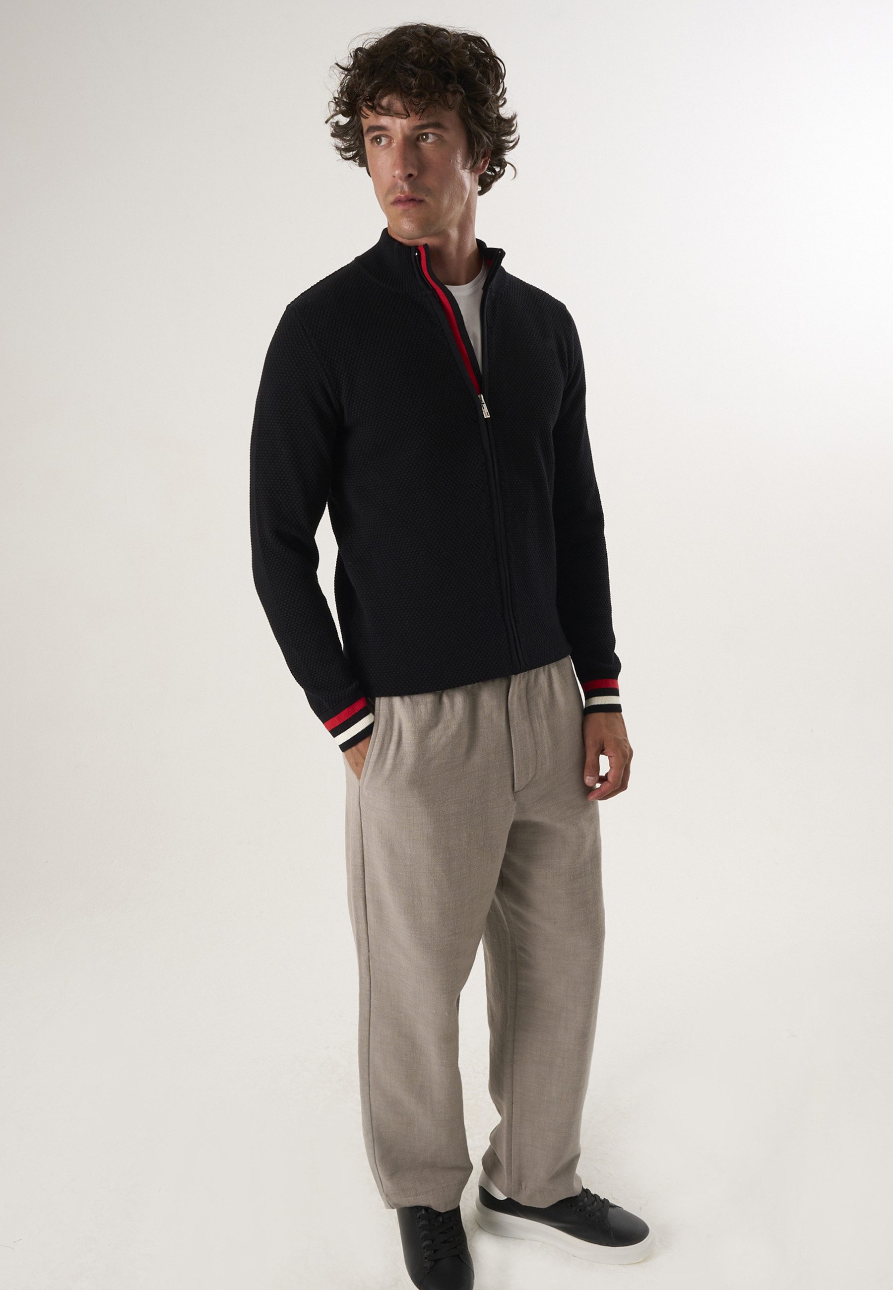 Felix Hardy Strickjacke Strickjacke mit durchgehendem Reißverschluss günstig online kaufen