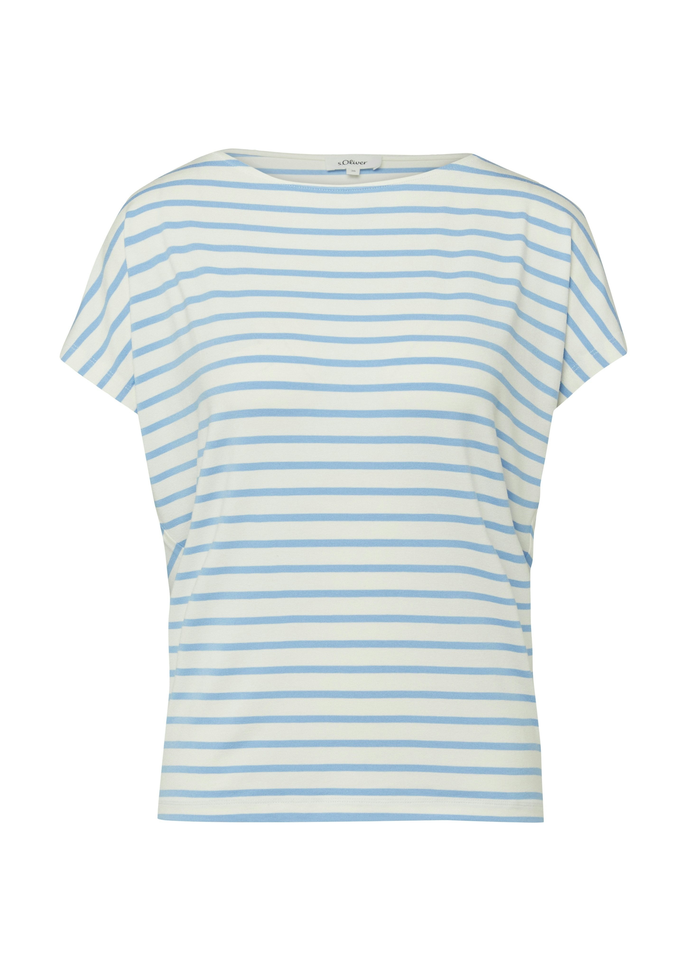 s.Oliver Kurzarmshirt Sommershirt mit grafischem Muster – Bild 4 von 4