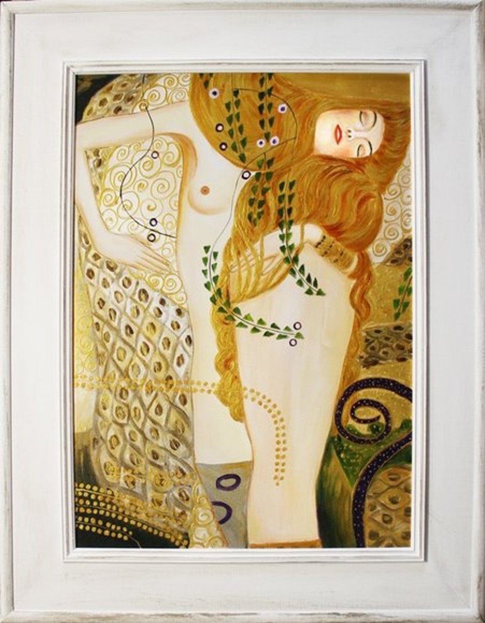 JVmoebel Gemälde Gustav Klimt »G16747«, jedes Bild ein Unikat, handgearbeitet | Gemälde