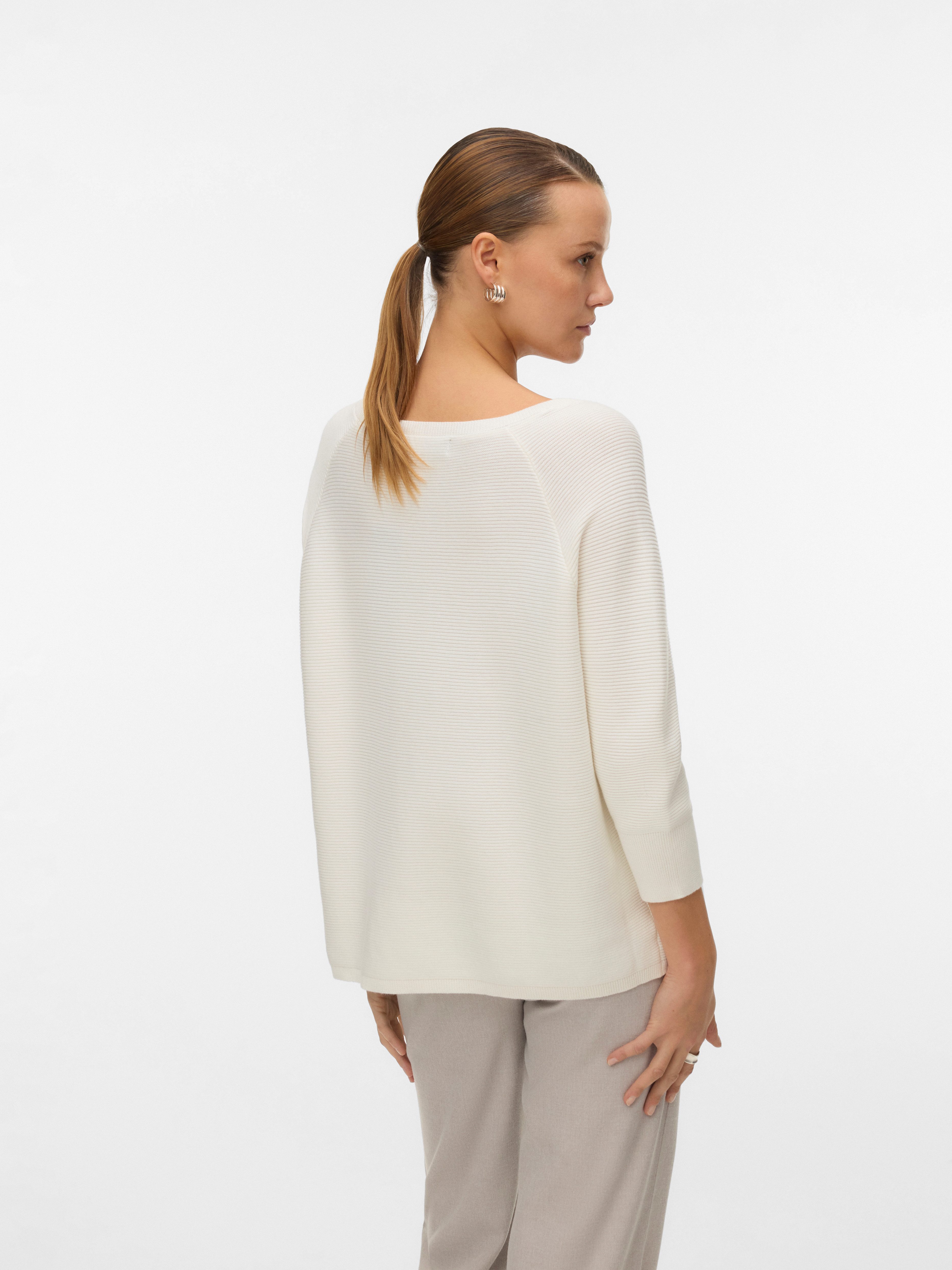 Vero Moda Strickpullover VMNEW NORA 3/4 BOATNECK PULLOVER NOOS günstig online kaufen