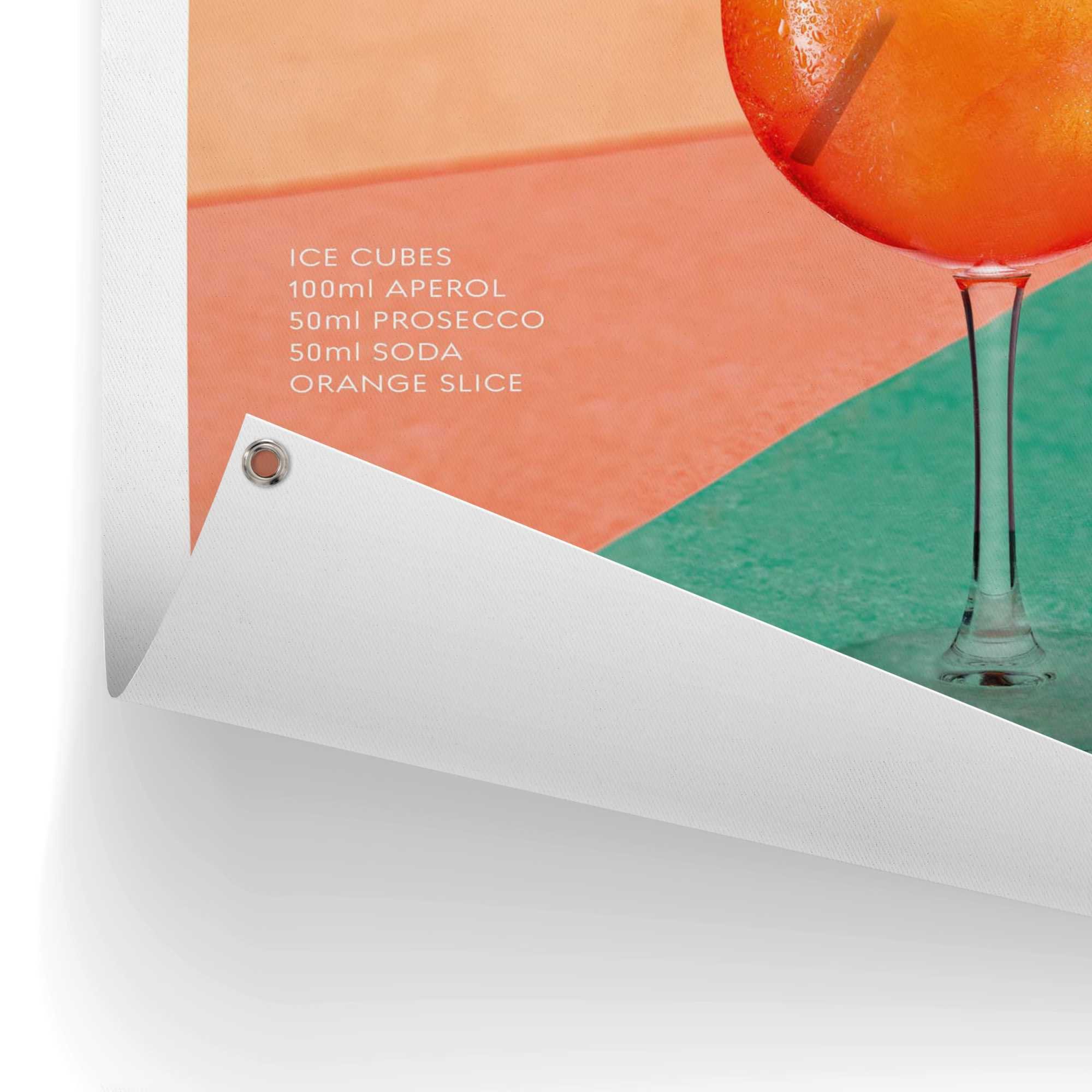 Reinders! Poster Aperol Time, Garten - Orange - Leinwand - Essen und Trinken - 60x80 cm