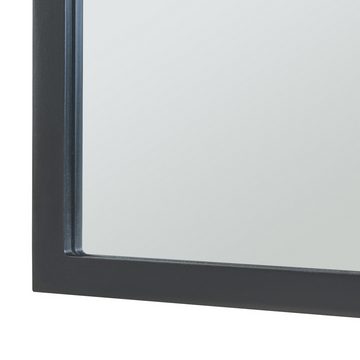 en.casa Wandspiegel, »Hämeenkyrö« mit Rahmen MDF 90 x 60 cm Schwarz
