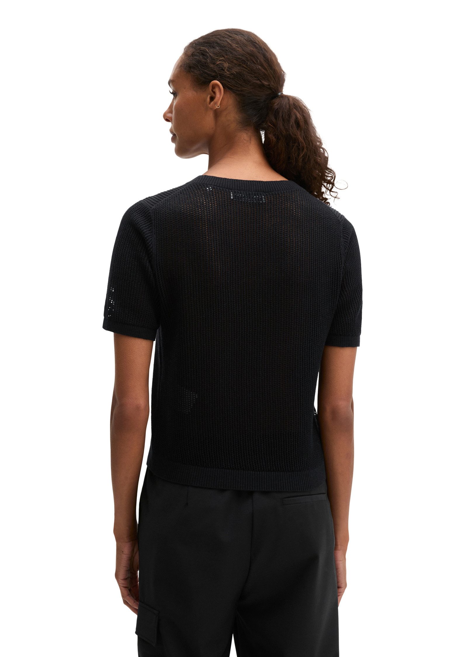 Marc O'Polo Strickpullover aus Baumwolle-Leinen-Slub-Garn