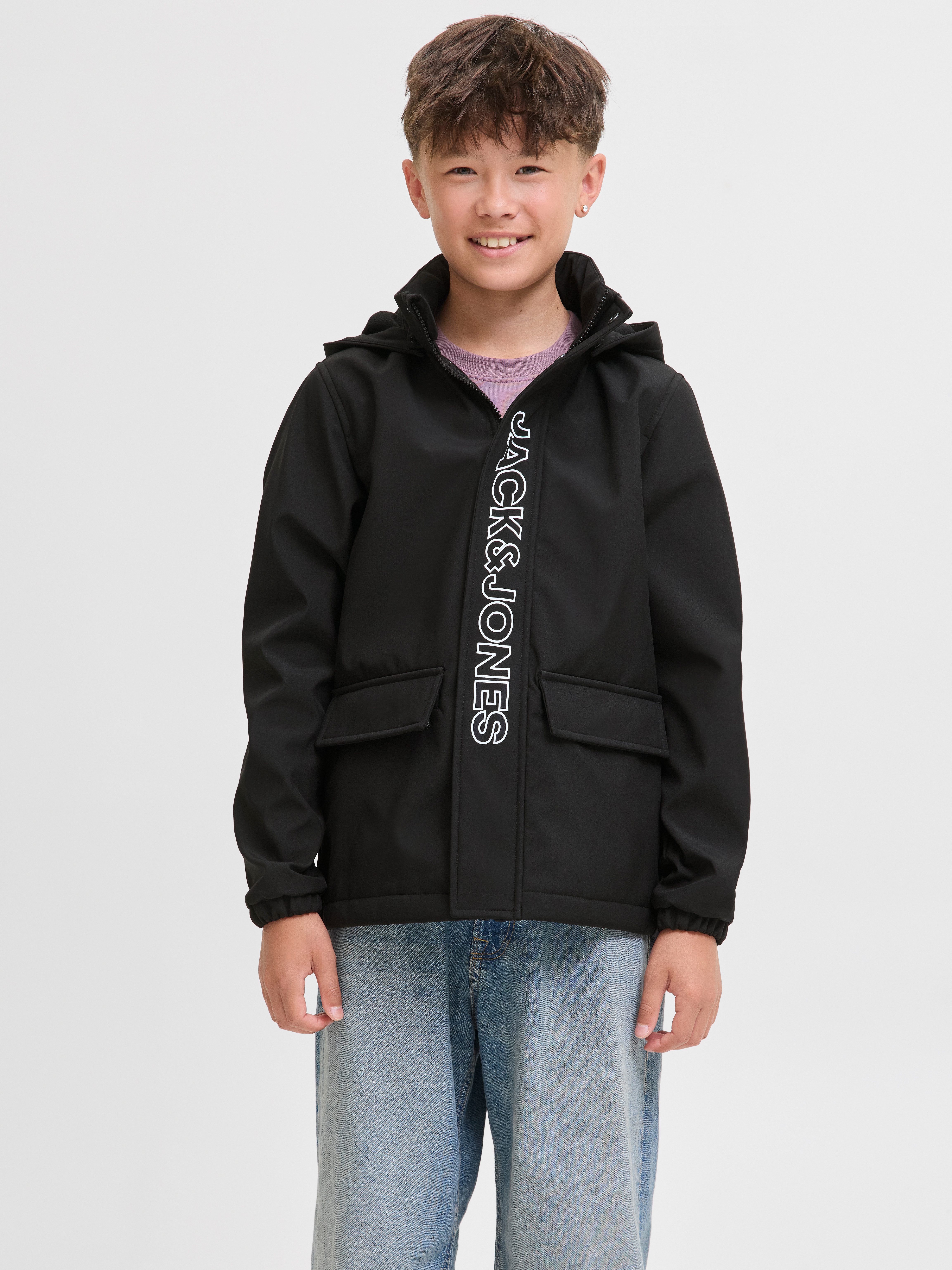 Jack & Jones Junior Softshelljacke JJEMATT SOFTSHELL HOOD SN JNR