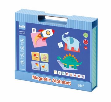Lelin Lernspielzeug 20230 Magnetisches Spielset zum Thema ABC, Begriffe, Englische Sprache