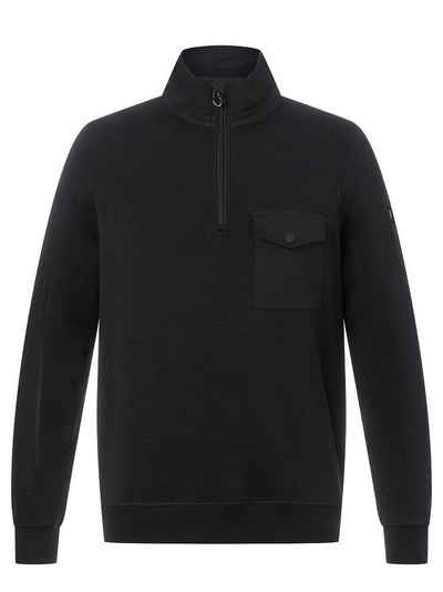 SUPER.NATURAL Sweatshirt Merino Sweatshirt M ALPINE ACTIVE QUARTER angenehmer Merino-Materialmix