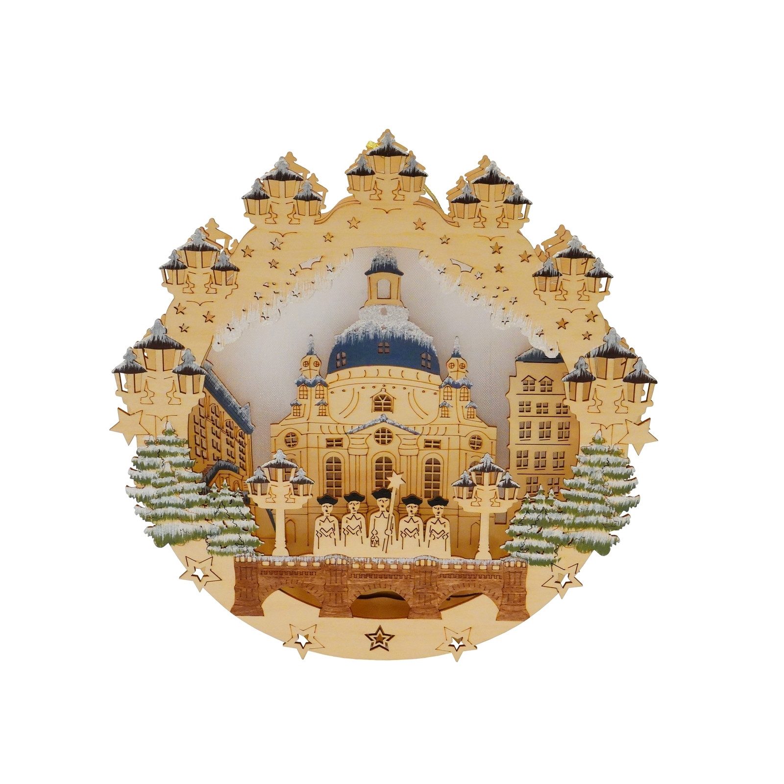 HTI-Living Beleuchtetes Fensterbild Fensterbild beleuchtet Dresden Frauenki günstig online kaufen