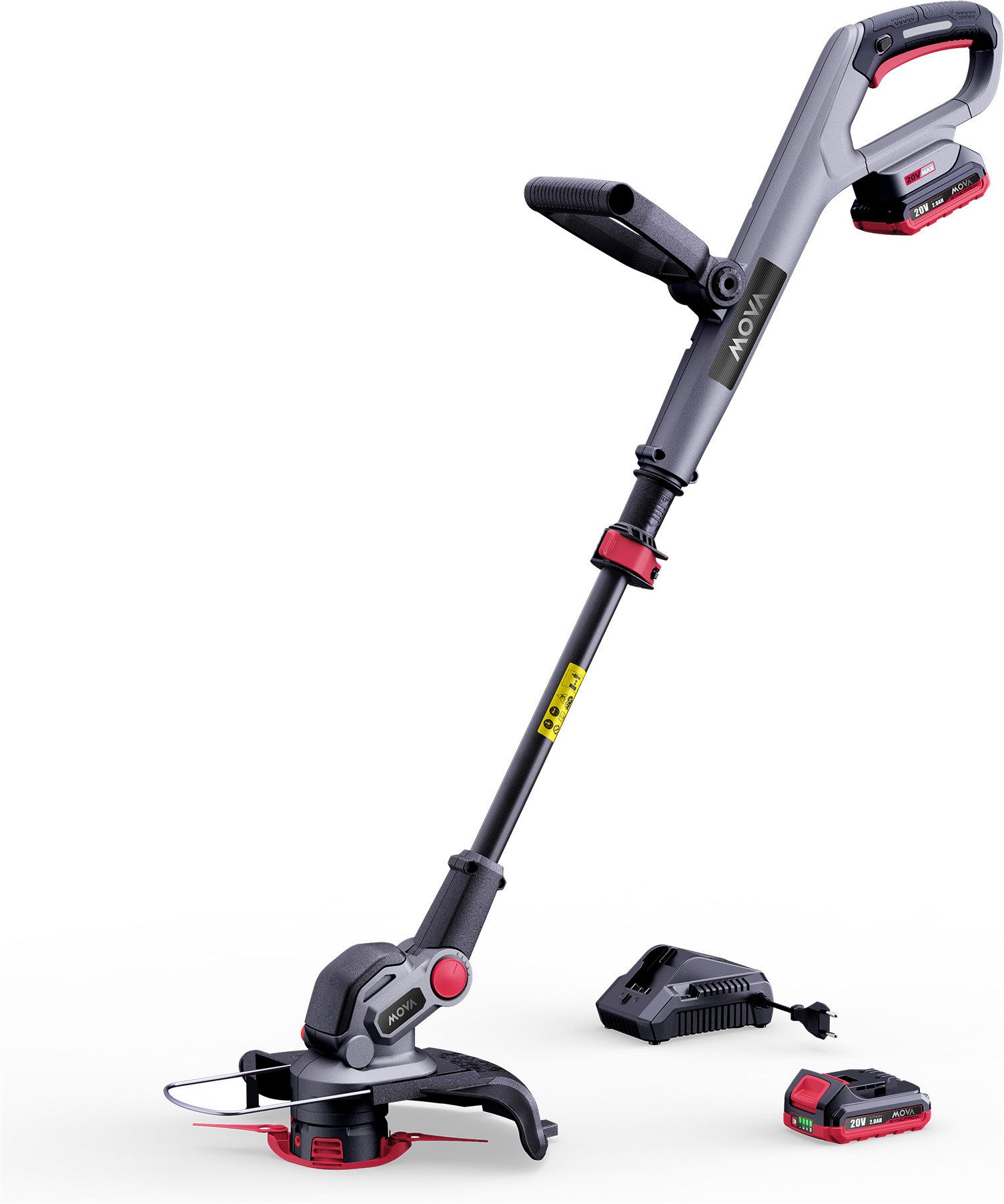 Mova Akku-Rasentrimmer Grass Trimmer GT212, 25,5 cm Arbeitsbreite Messer, 30 cm Arbeitsbreite Faden