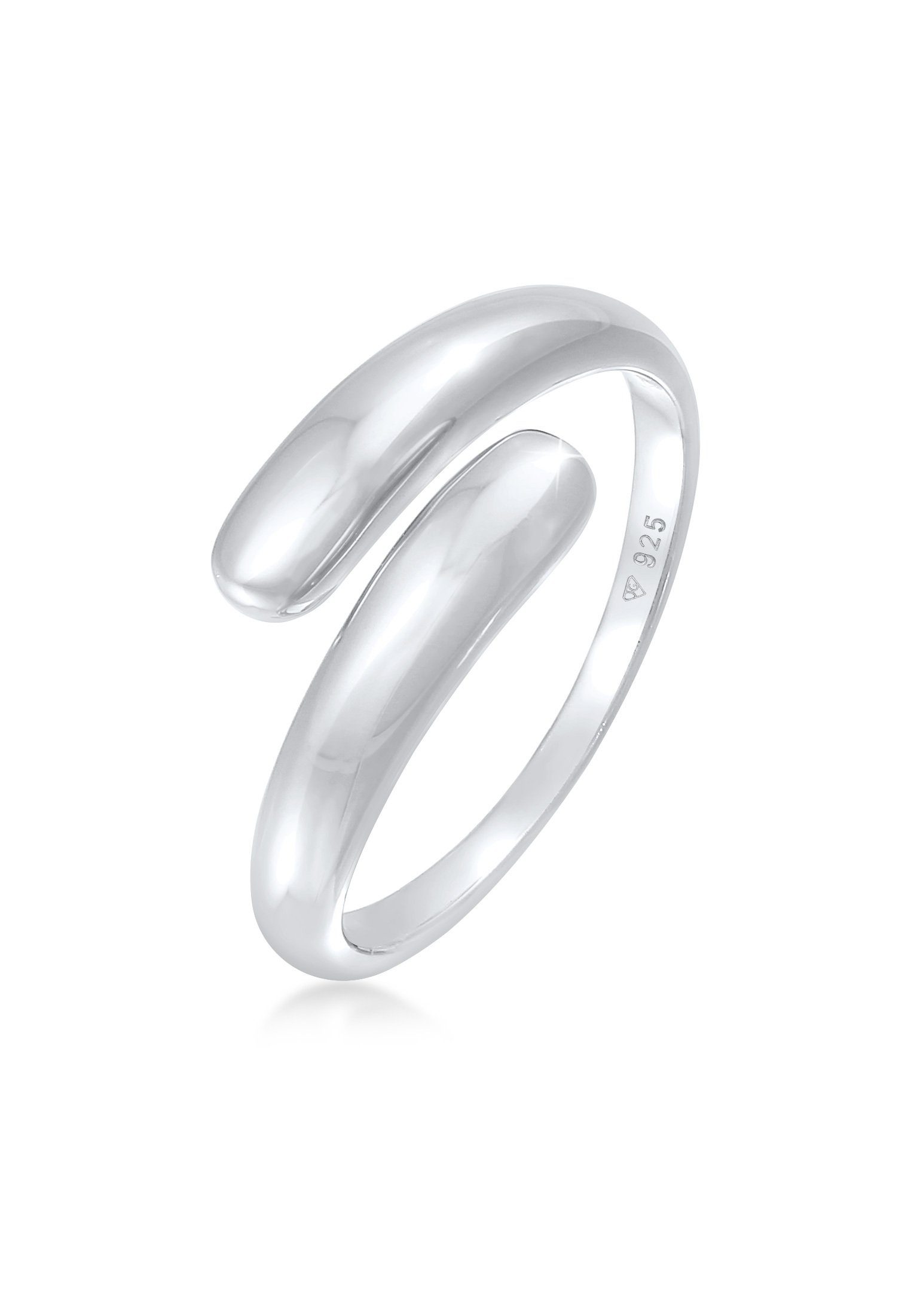 Elli Fingerring Wickelring Zart Basic 925 Sterling Silber