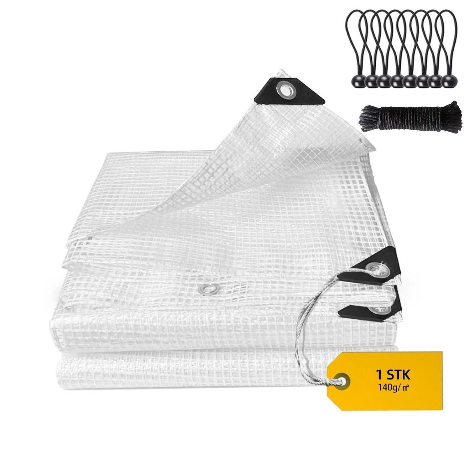 LuxusKollektion Gitterfolie Abdeckplane wasserdicht 2x3m Gitterplane (1-St)