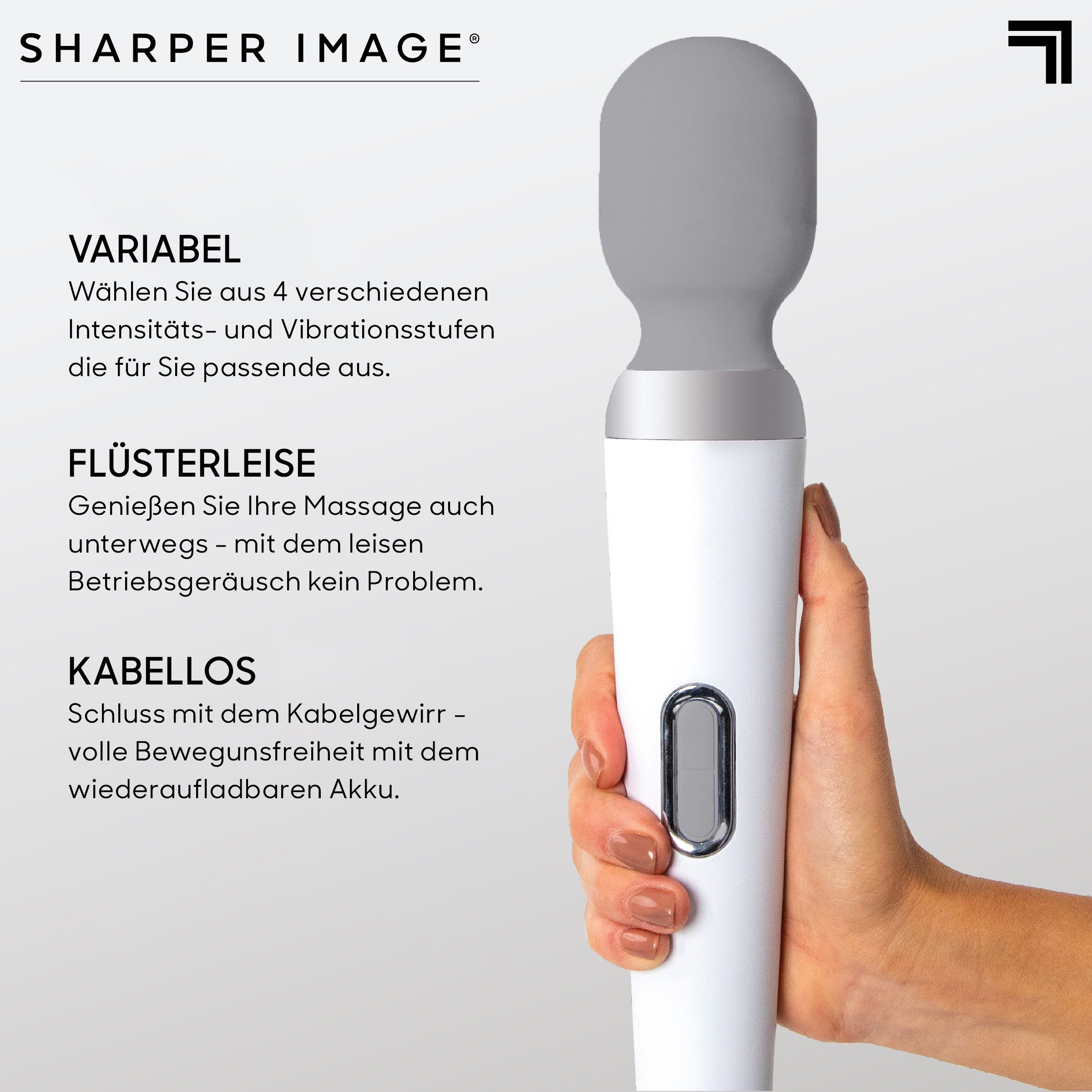 Sharper Image Massagegerät, mit mehreren Vibrationsstufen