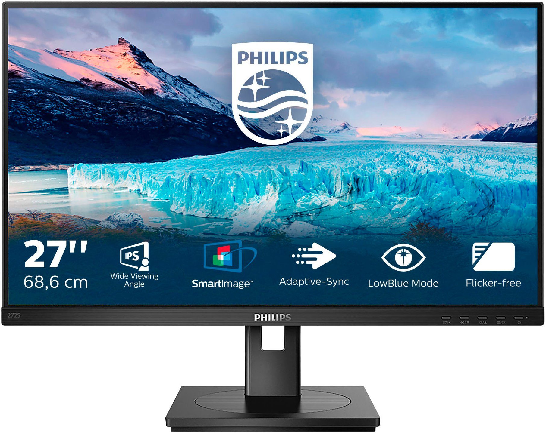 Philips 272S1AE LED-Monitor (69 cm/27 ", 1920 x 1080 px, Full HD, 4 ms Reaktionszeit, 75 Hz, IPS)