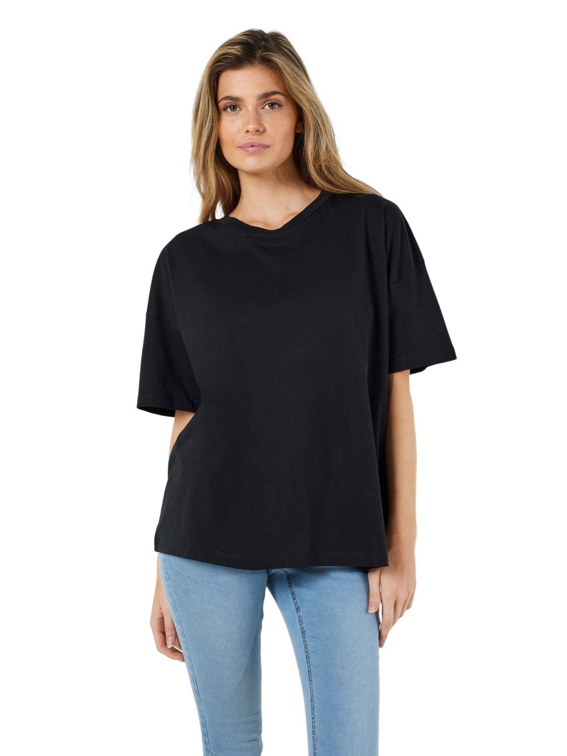 Black T-Shirt NMIDA may (1-tlg) 27023845 Baumwolle aus Noisy