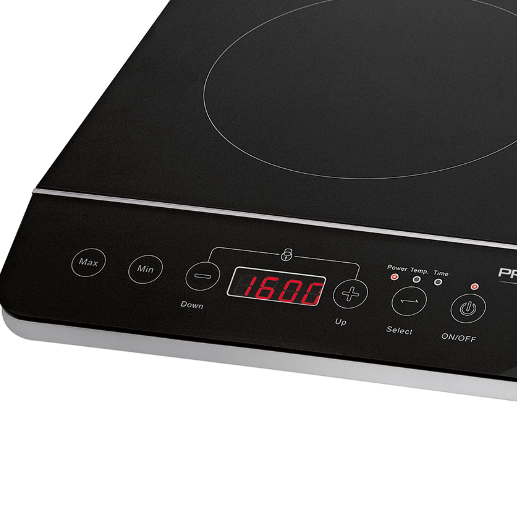 ProfiCook Doppel-Induktionskochplatte PC-DKI 1067, Kratzfeste, glatte Kochfläche, 6 Leistungs- und 10 Temperaturstufen