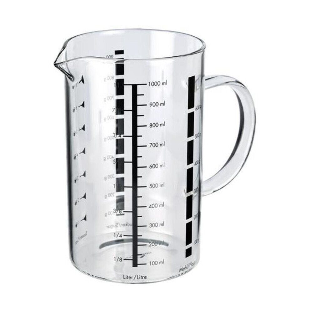 Küchenprofi Messbecher Messbecher 1 ltr. Glas Glas, Borosilikatglas, Messbecher, 1 l, Borosilikatglas, transparent