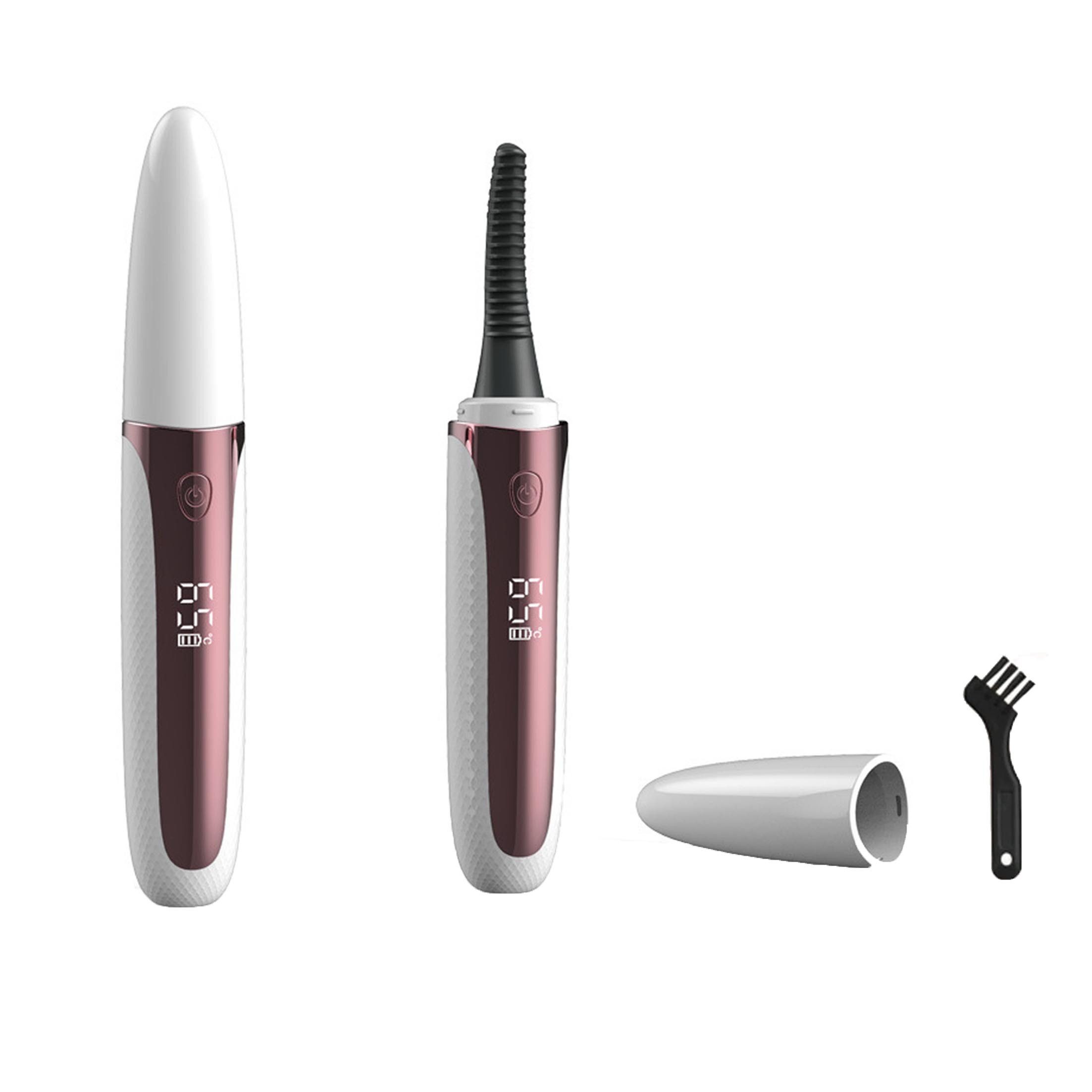 KINSI Wimpernzange USB-Beheizbare Wimpernzange, 4 Temperaturstufen, schnelles Curling, Schnelles Curling,geräuschlos, natürlicher Curl-Effekt