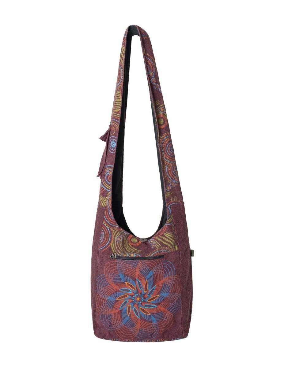 Vishes Shopper Umhängetasche Beuteltasche Yogi Baumwolle Mandala, Hippie, Ethno, Festival Tasche