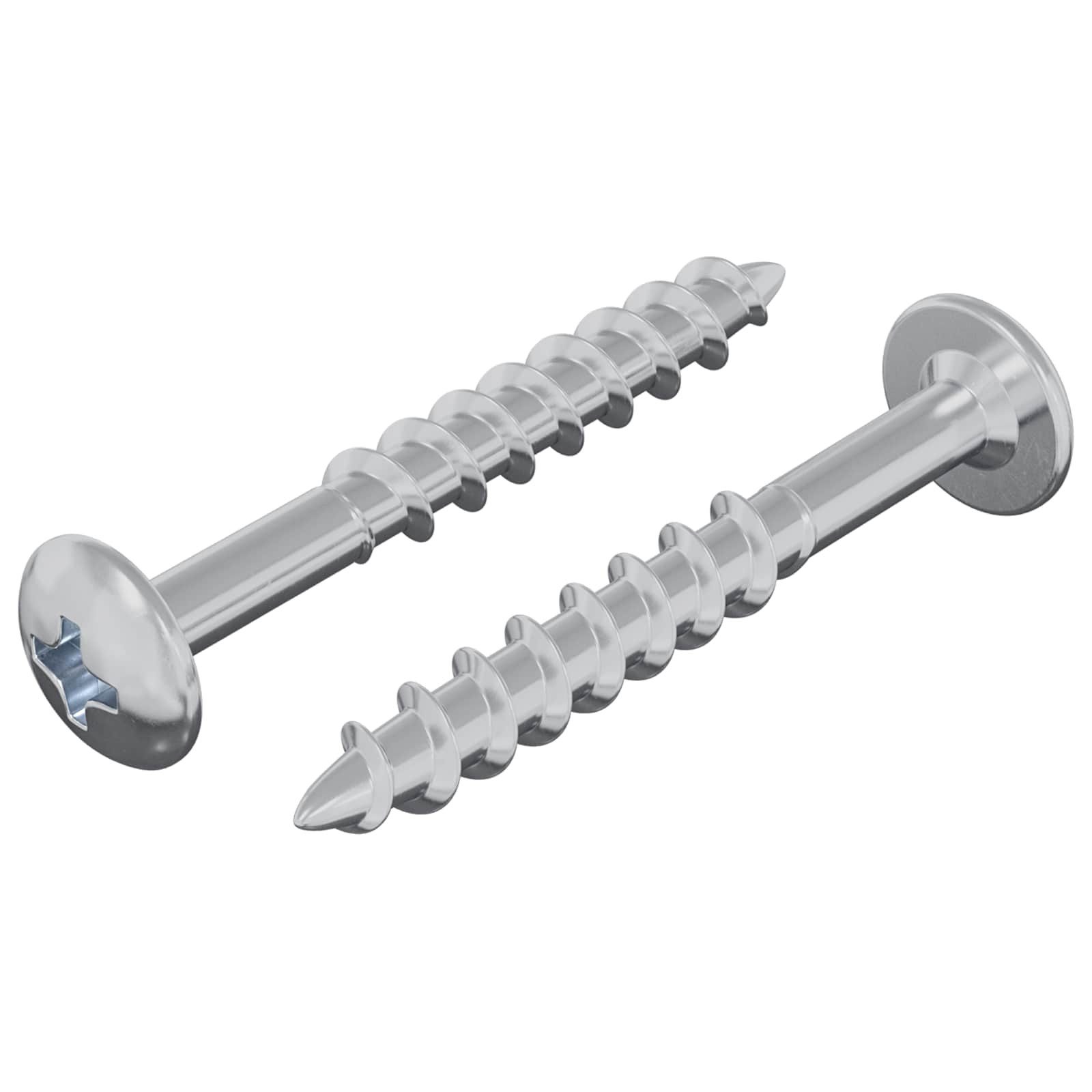 vidaXL Schraube Schraube 2 Stk. Silber 9,8 x 35 mm Eisen, (2 St)
