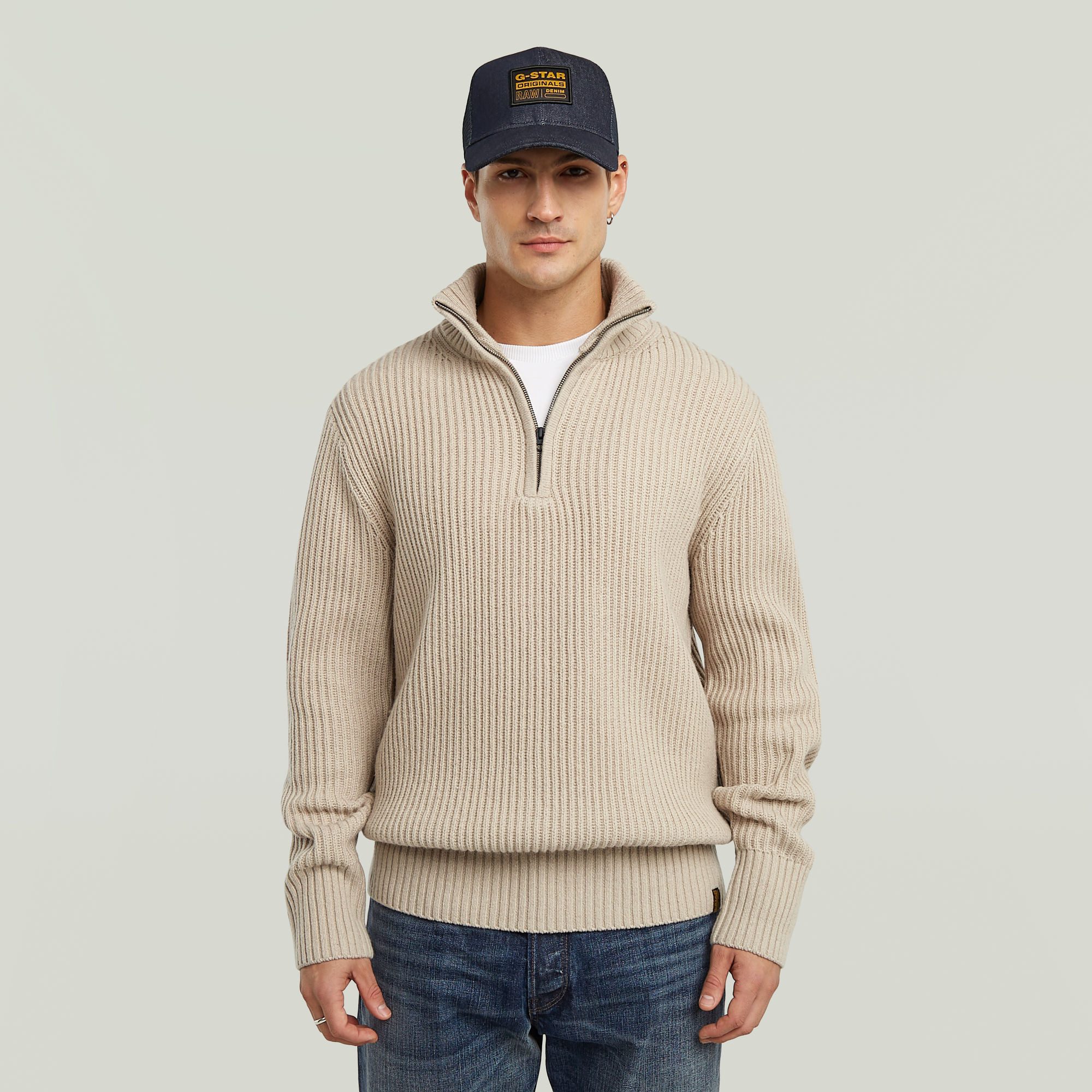 G-STAR Вязаные свитера Essential half zip knit