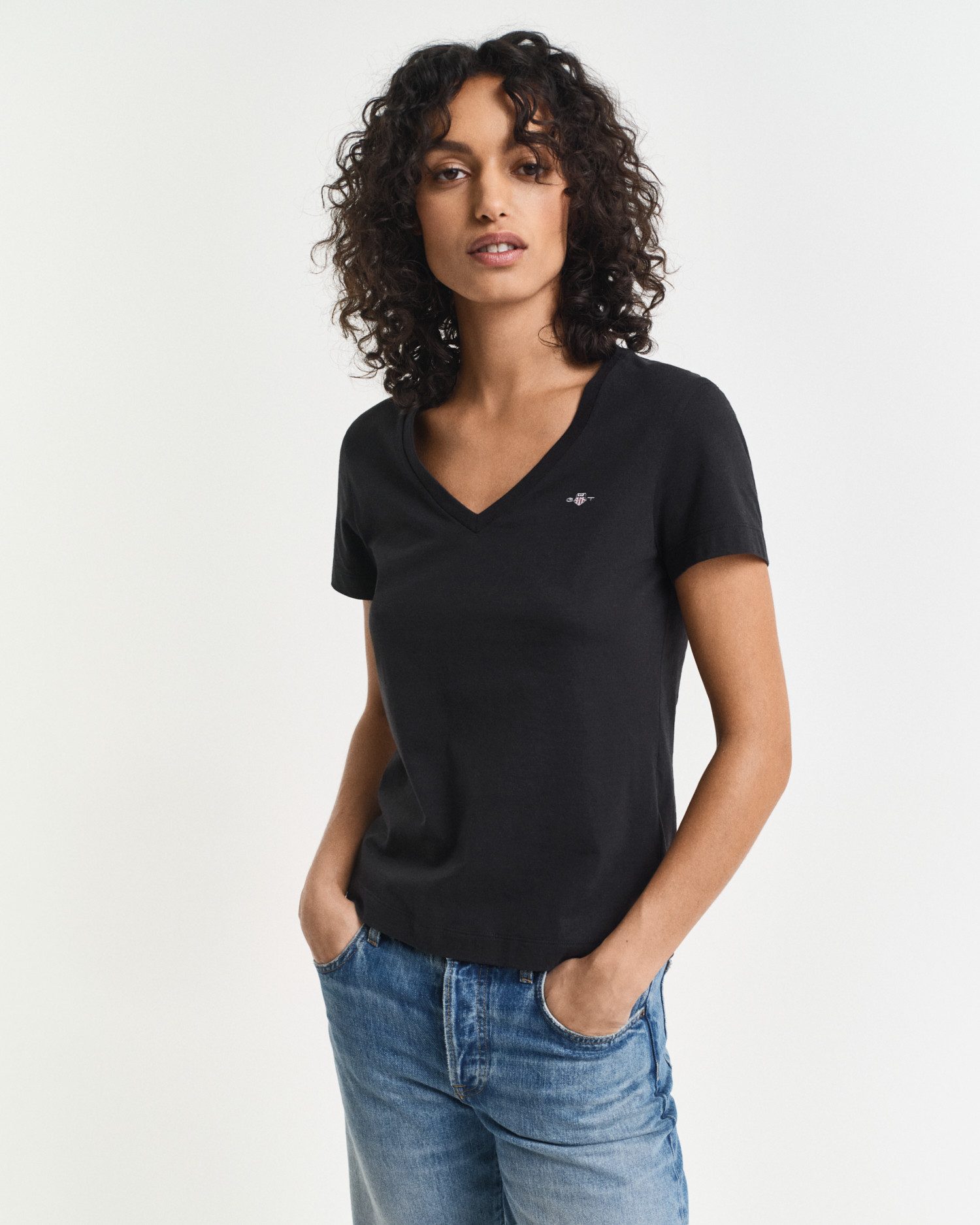 Gant T-Shirt REG SHIELD KA V-NECK günstig online kaufen