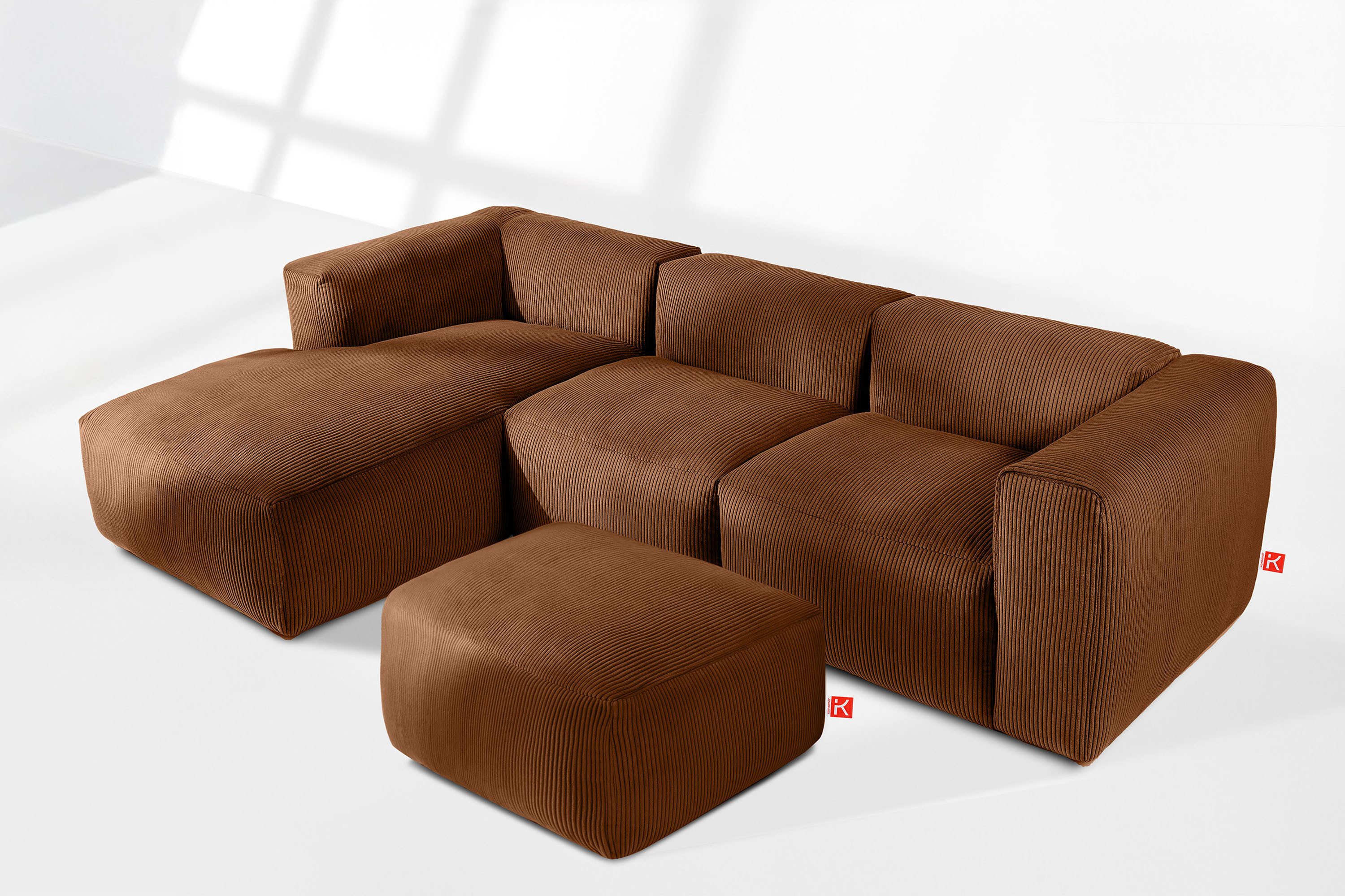 KONSIMO® Sitzhocker BUFFO Pouf, Polsterhocker, hergestellt günstig online kaufen