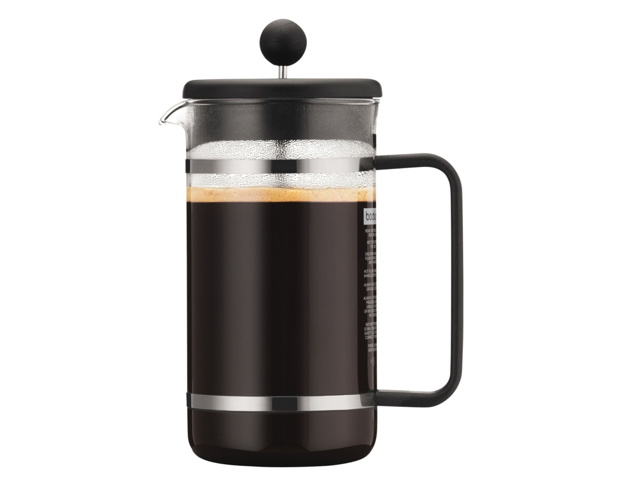 Bodum Kaffeebereiter, Edelstahlsieb, mit Edelstahl-Stempelsystem