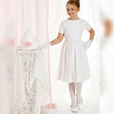 Dalary Partykleid Blumenmädchenkleid Kommunionkleid Dalary DK-335 Weiß