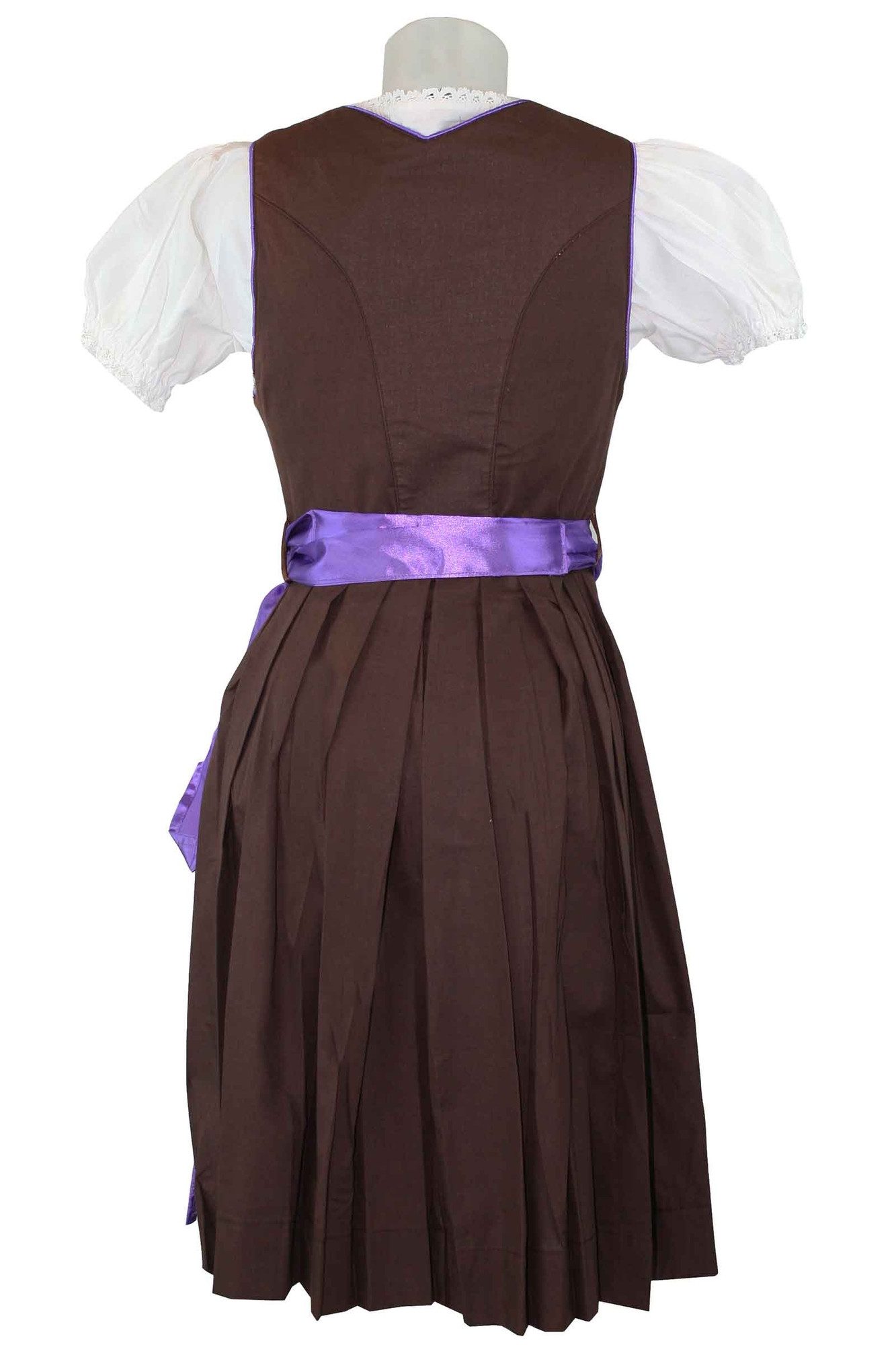 German Wear Dirndl GW1316 lila 3er Midi Dirndl SET Dirndel Fasching Lila
