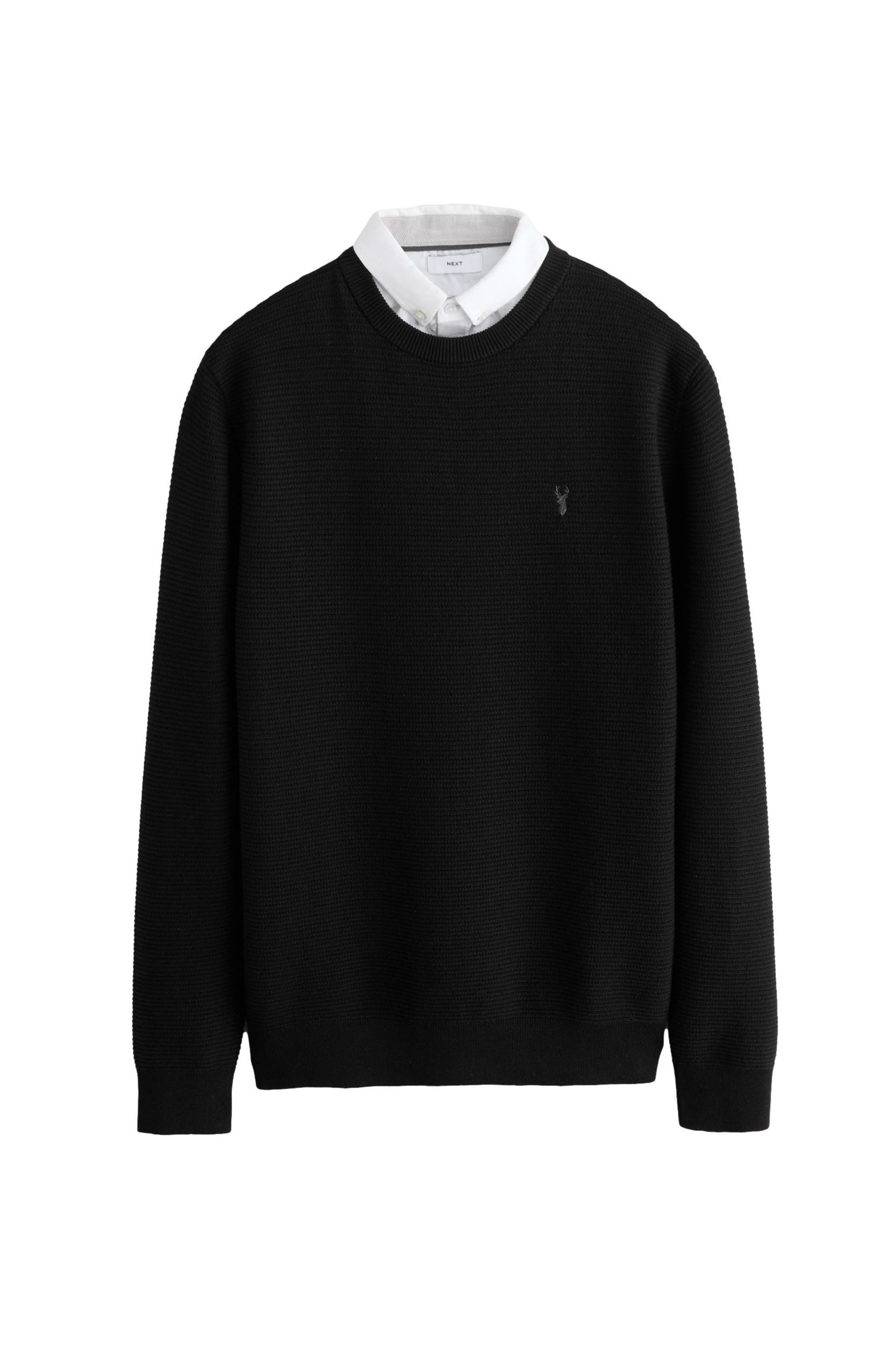 Next 2-in-1-Pullover Regular Fit Pullover mit Oxford-Hemdkragen (1-tlg) günstig online kaufen