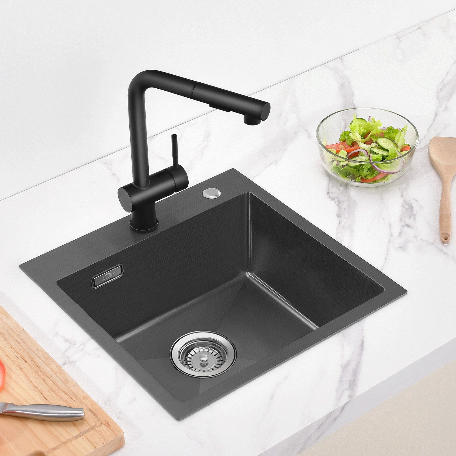 Auralum Max Küchenspüle Einbauspüle Spülbecken Edelstahl günstig online kaufen