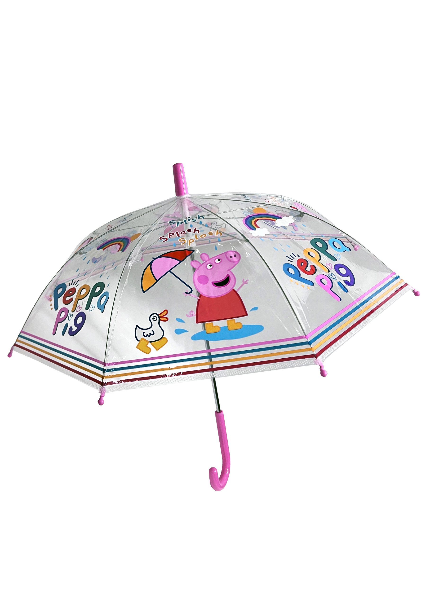 Kinder Stock-Schirm Peppa Pig Stockregenschirm Regenschirm
