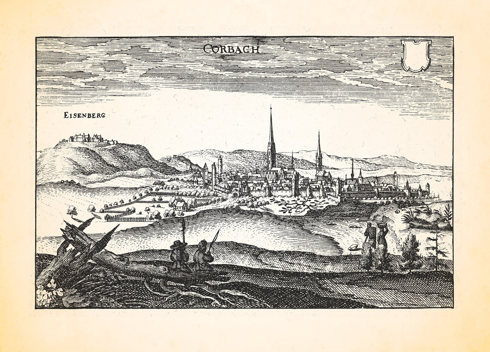 Kunstdruck Corbach Korbach Eisenberg Schiefergebirge Prozynosuchus Waldecker Mer