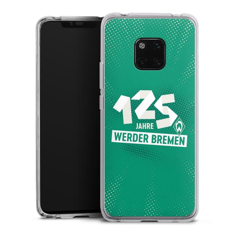 DeinDesign Handyhülle 125 Jahre Werder Bremen Offizielles Lizenzprodukt, Huawei Mate 20 Pro Silikon Hülle Bumper Case Handy Schutzhülle