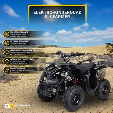 Actionbikes Motors Elektro-Kinderquad Kinder Elektroquad S8 1000 W 48 V, Belastbarkeit 80 kg, (1-tlg), Midi Quad - Safety Touch - Scheibenbremse - bis 20 km/h