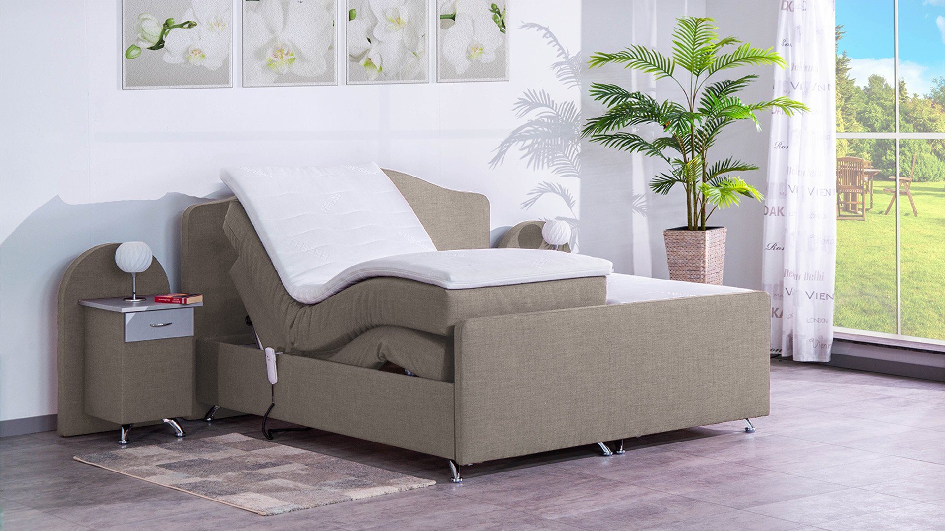 Meisterbetten Boxspringbett Epos (mit Motor, 7-Zonen günstig online kaufen