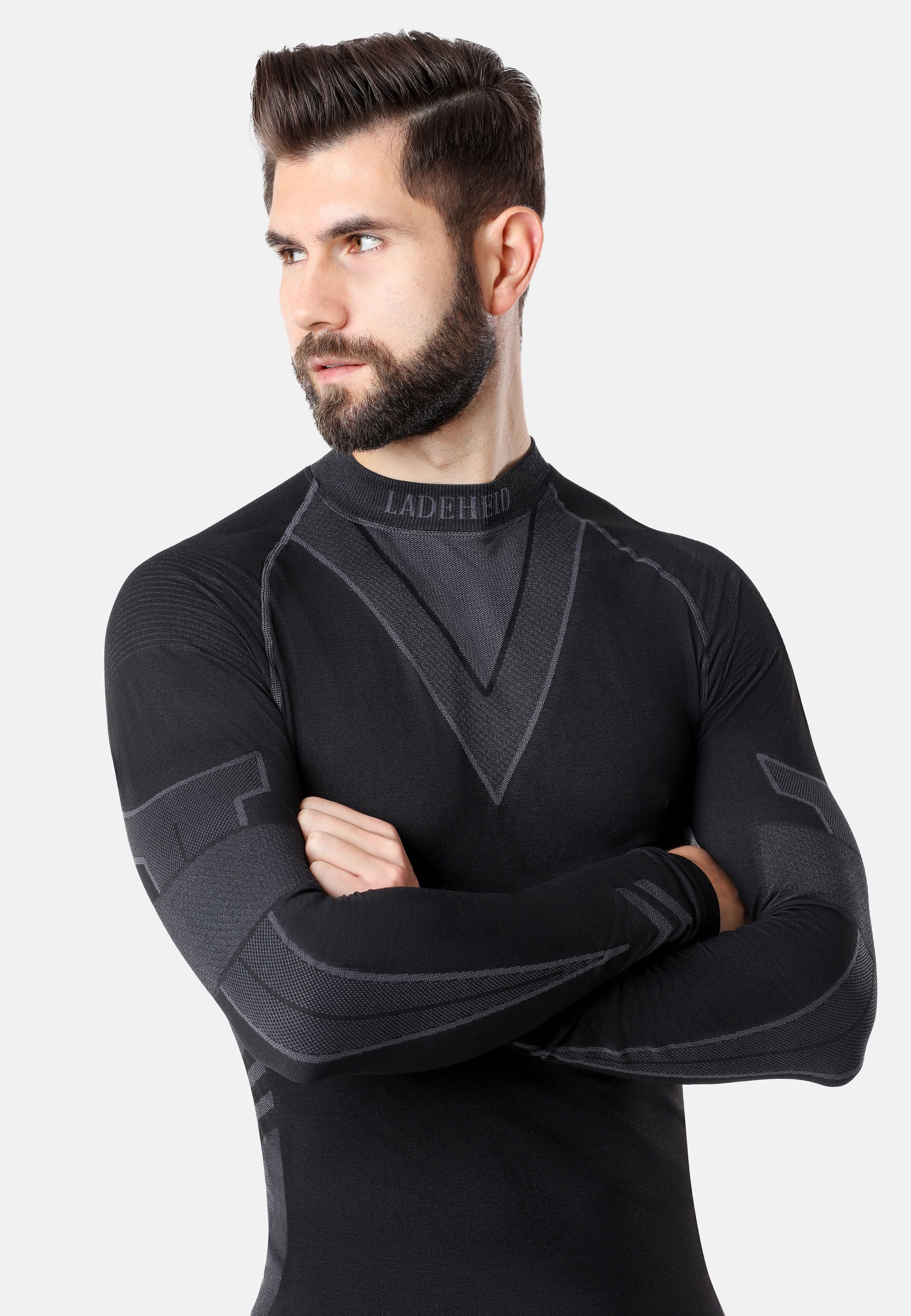 Ladeheid Funktionsunterhemd Herren Funktionsunterwäsche SET Shirt Unterhose Thermoaktiv LAGI003 (Set, mit Funktionsunterhose) – Bild 5 von 5