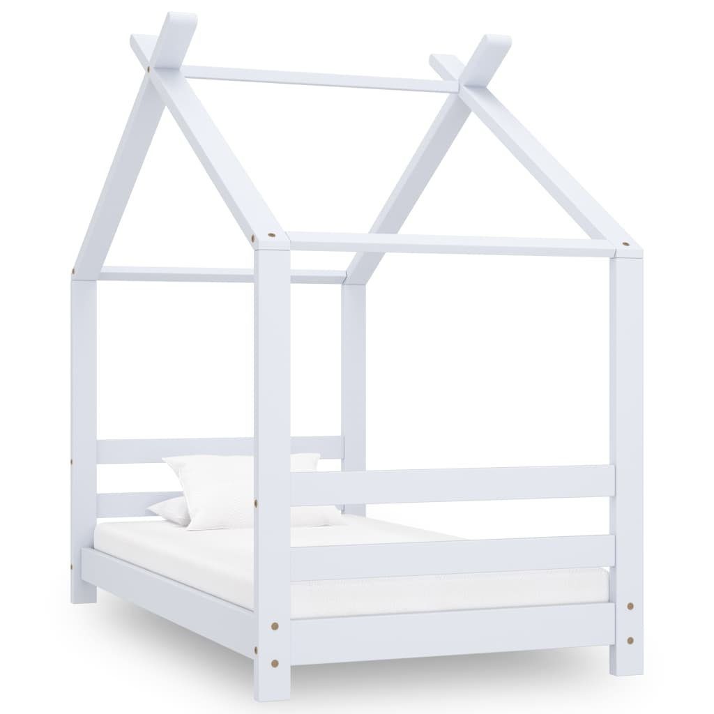 Hausbett aus Kiefer in Weiß