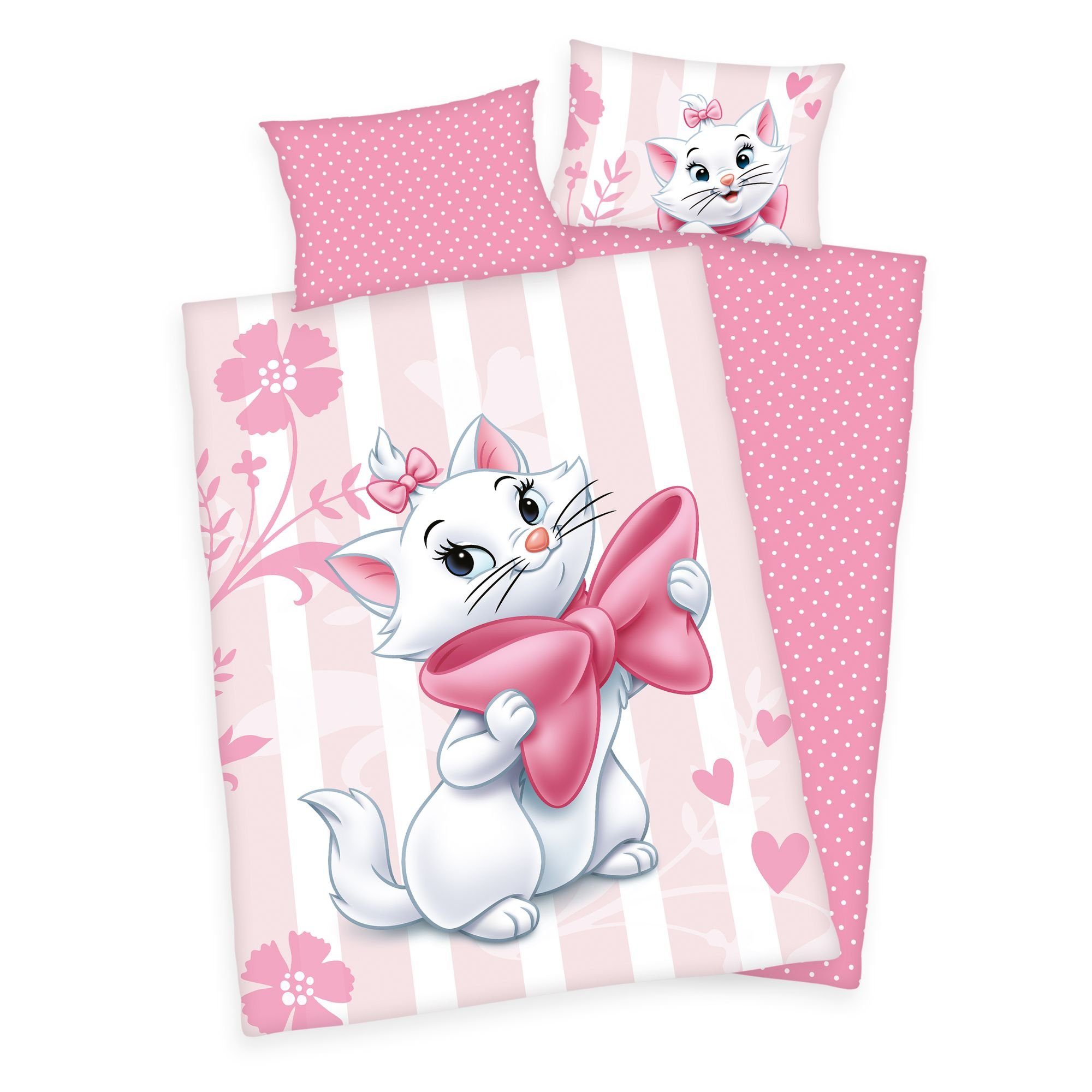 Babybettwäsche Disney Cat Marie Aristocats Baby Bettwäsche 40 x 60 cm + 100 x 135 cm, Disney