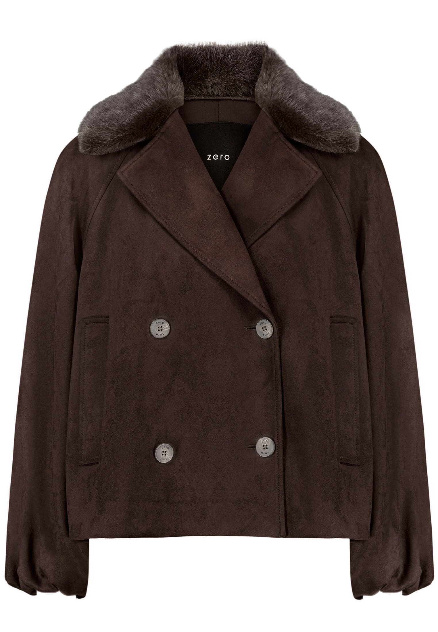 Zero Outdoorjacke Damen mit Kunstfellkragen