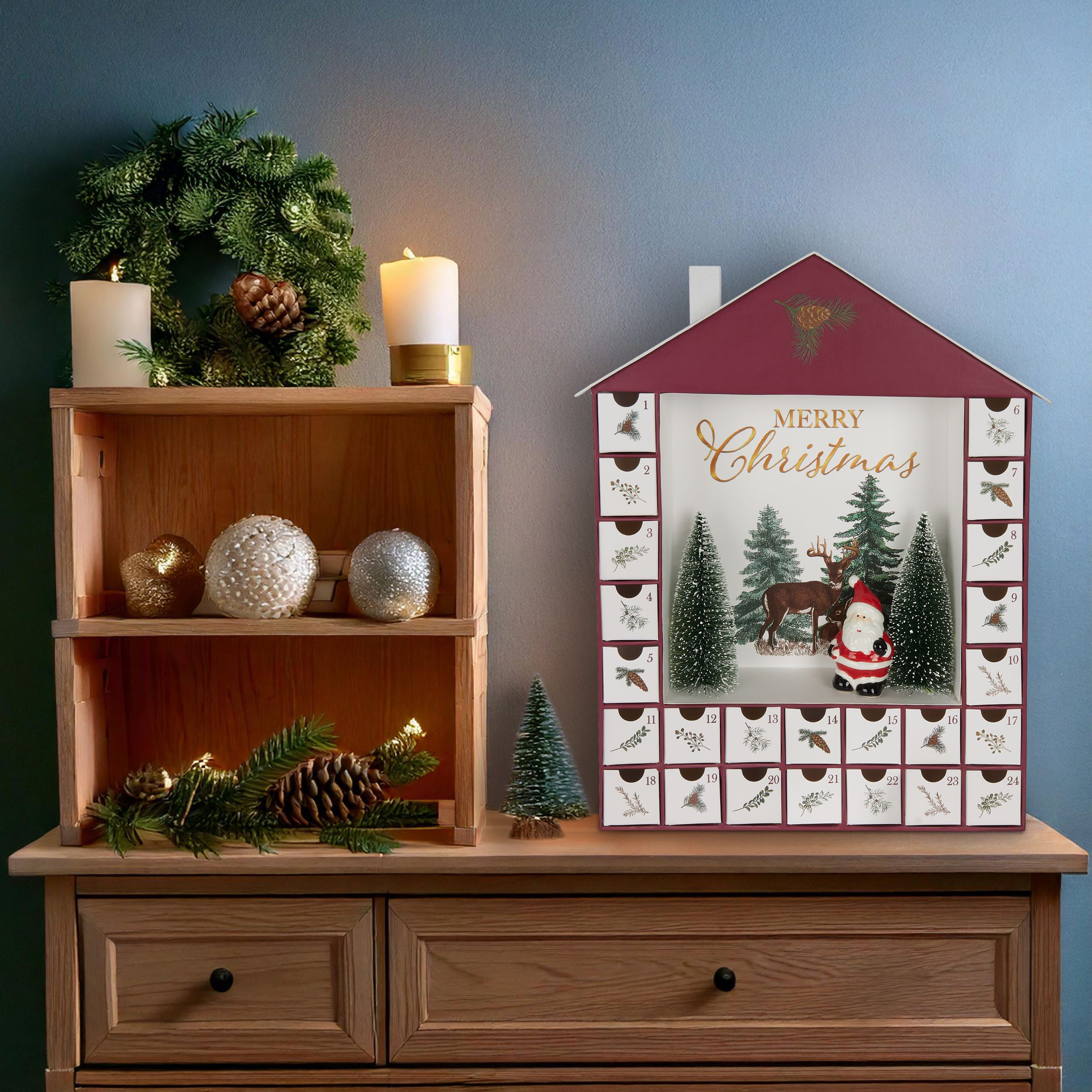 BRUBAKER befüllbarer Adventskalender Haus 2025 - Adventskalender zum Befüll günstig online kaufen