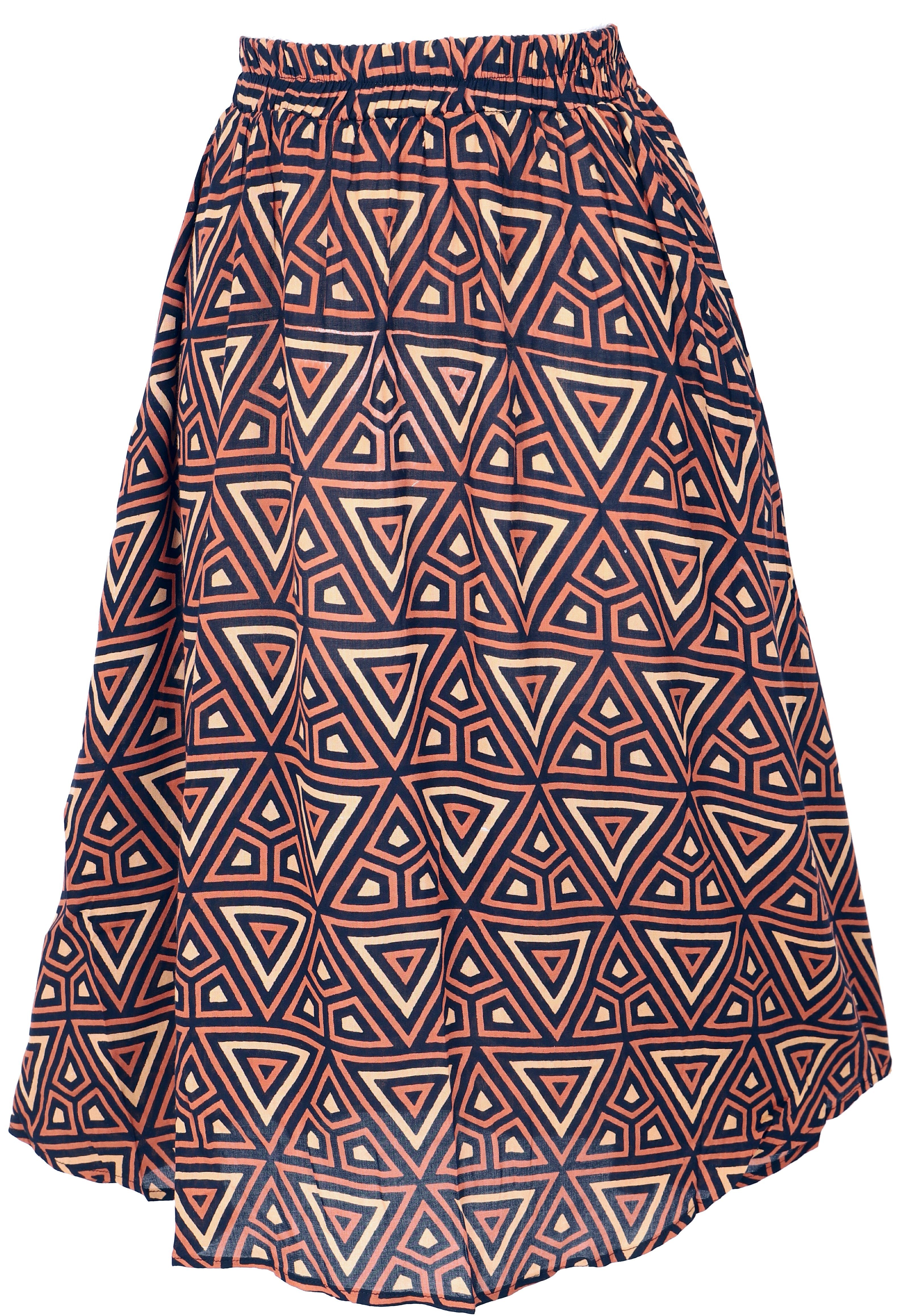 Guru-Shop Minirock Luftiger knielanger Rock, Boho günstig online kaufen