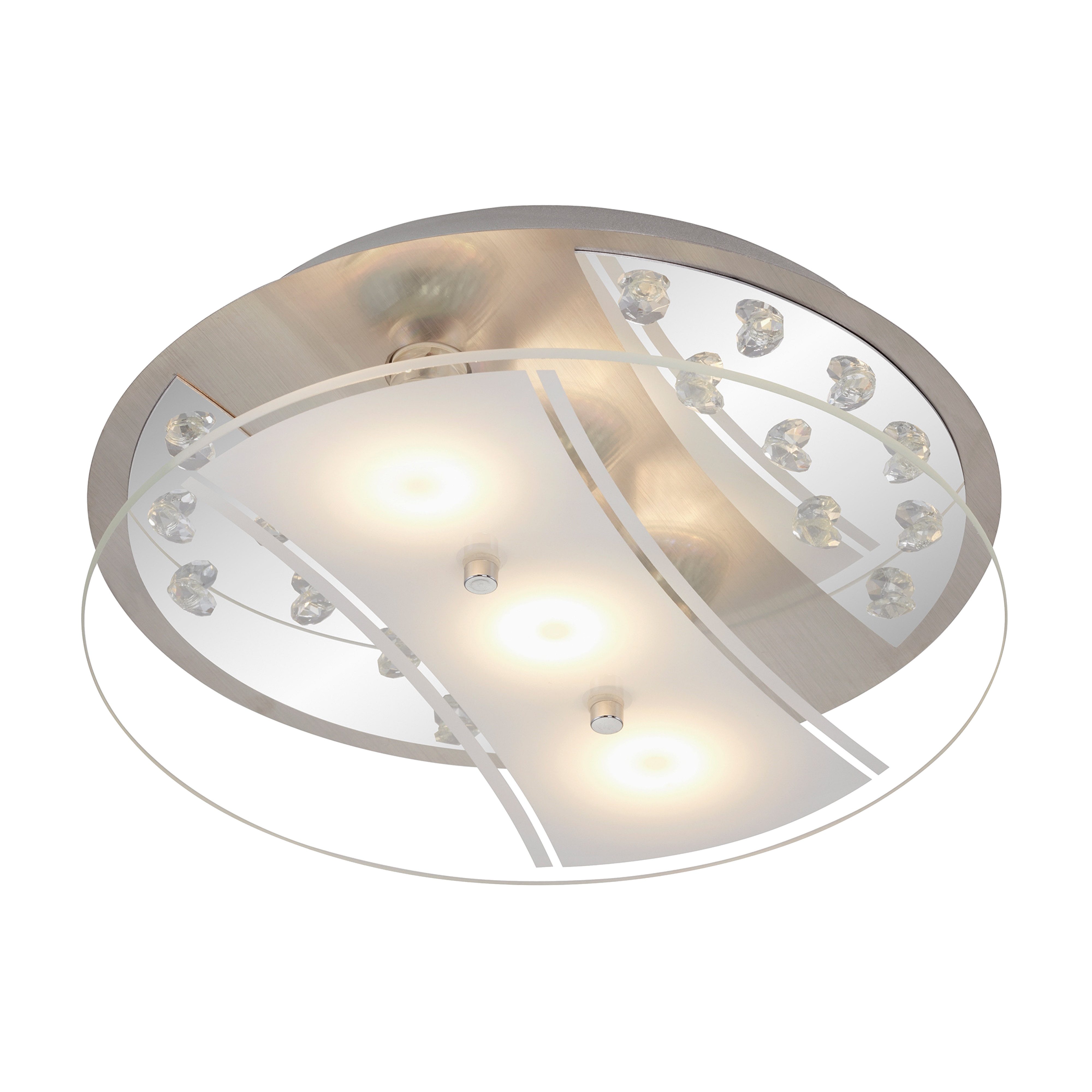 TRANGO LED Deckenstrahler, 3-flammig 3489-032 LED Deckenleuchte in Rund *EL günstig online kaufen