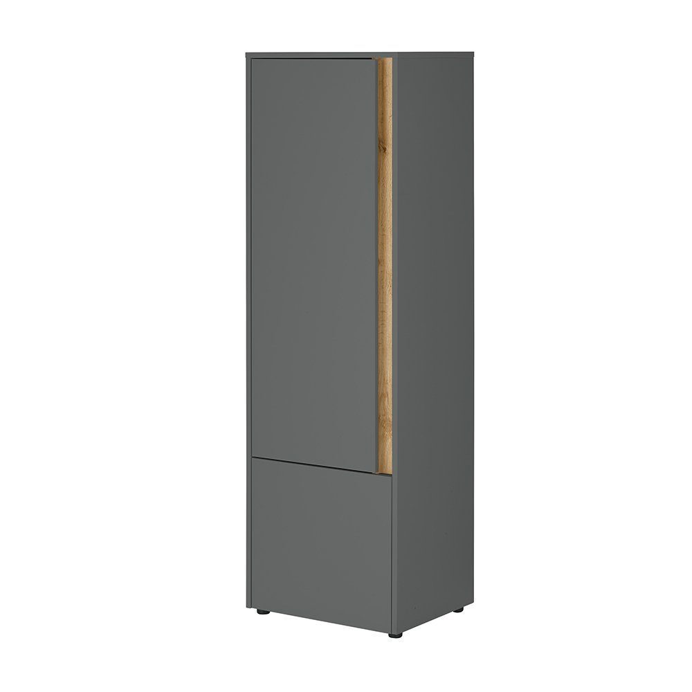 Lomadox Stauraumschrank CRISP-61 anthrazit mit Wotan günstig online kaufen
