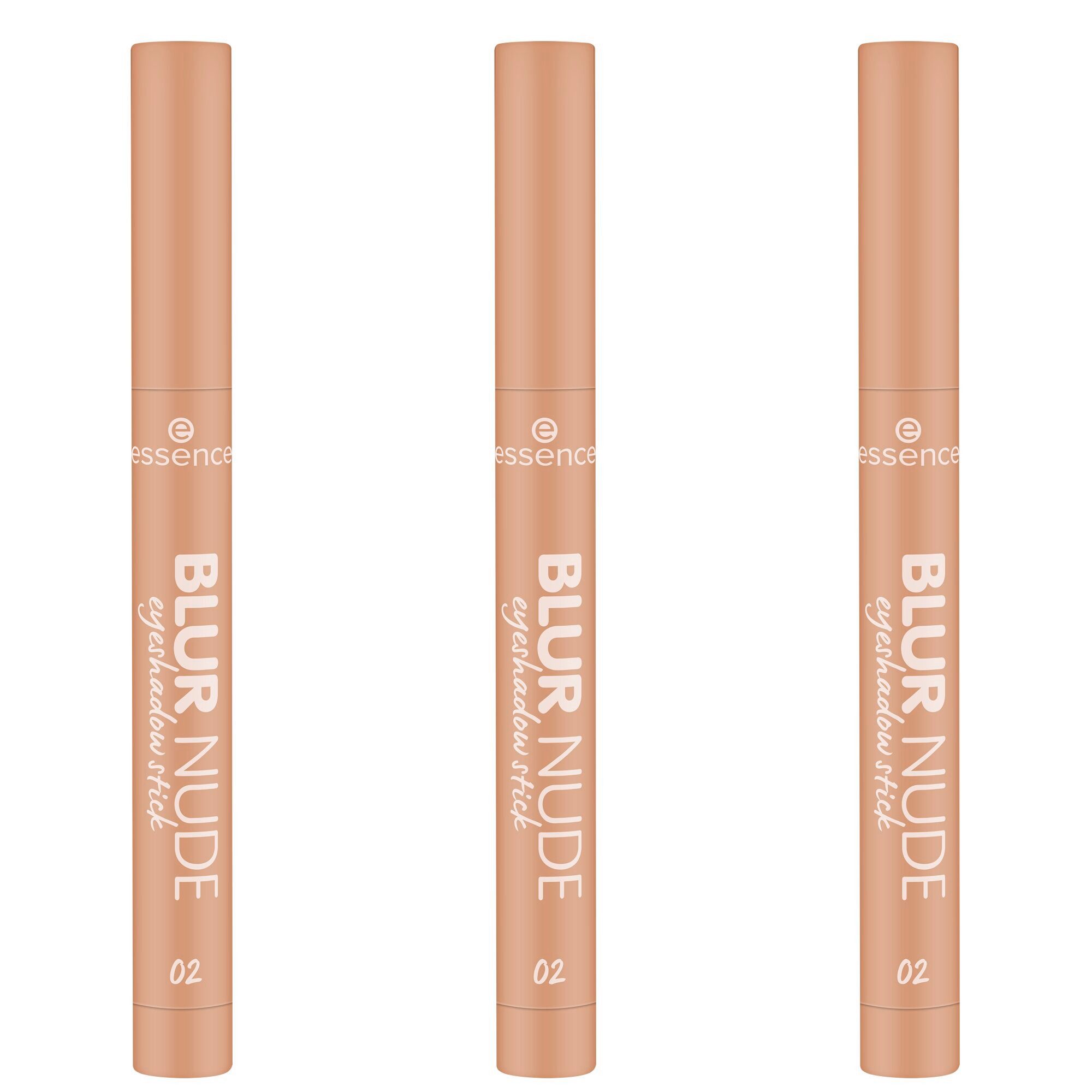 Essence Lidschatten BLUR NUDE eyeshadow stick, 3-tlg.