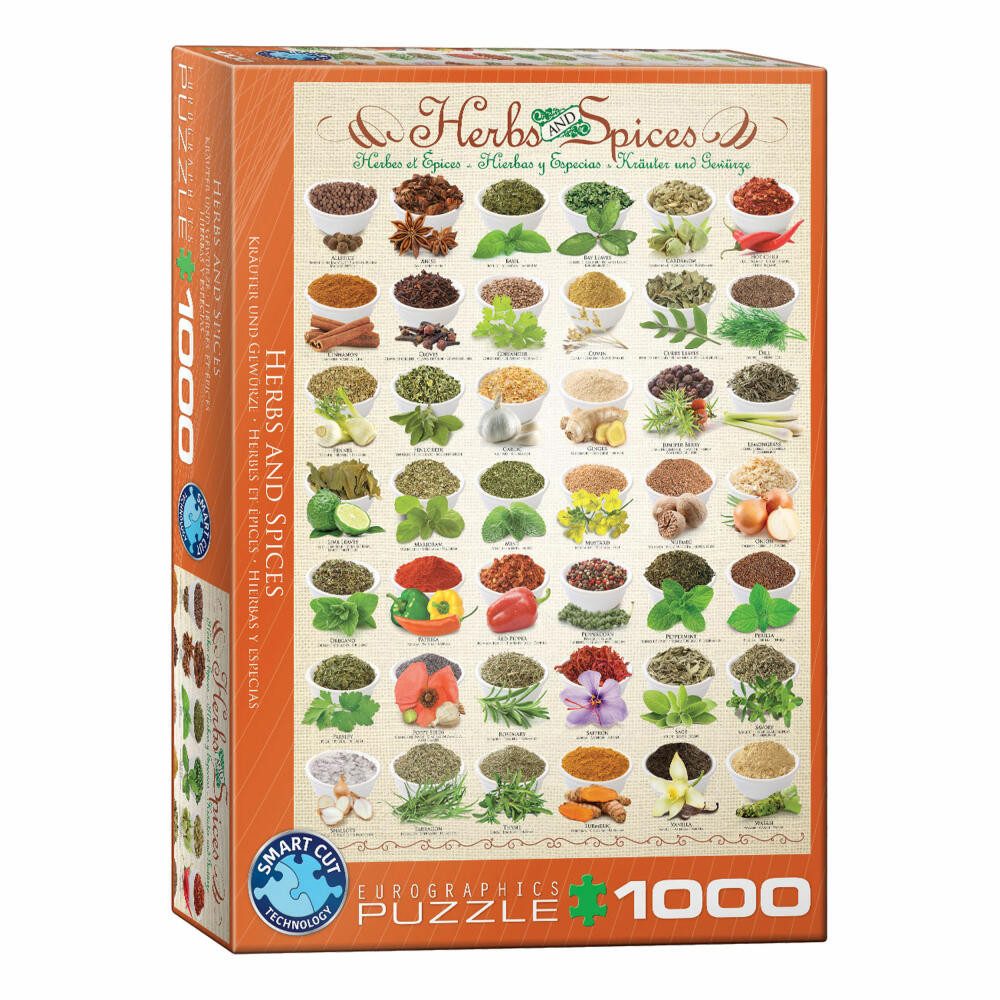 EUROGRAPHICS Puzzle Kräuter und Gewürze, 1000 Puzzleteile