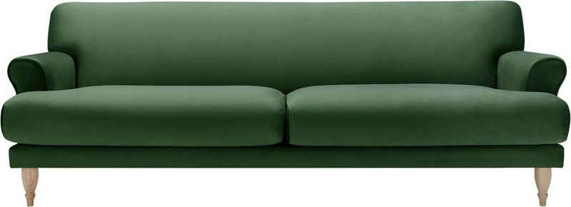 LOVI Sofa »Ginger«, 3-Sitzer, Füße Eiche natur, Sitzunterfederung mit Dynaflex Polsterunterlage, Hightech-Gewebe mit hoher Dimensionsstabilität