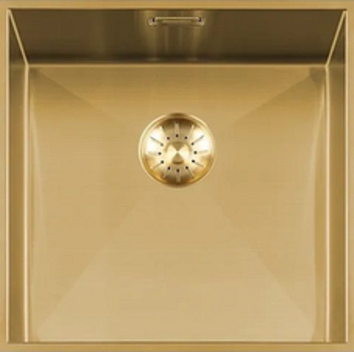 togo Küchenspüle 42WT-Gold, quadratisch, 44/44 cm, Edelstahl Spüle
