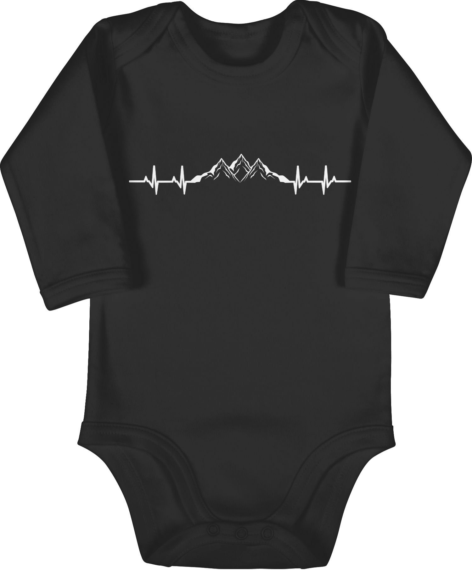 Shirtracer Shirtbody Berge Herzschlag I Geschenk Bergliebhaber I Bergliebe Event Geschenke Baby